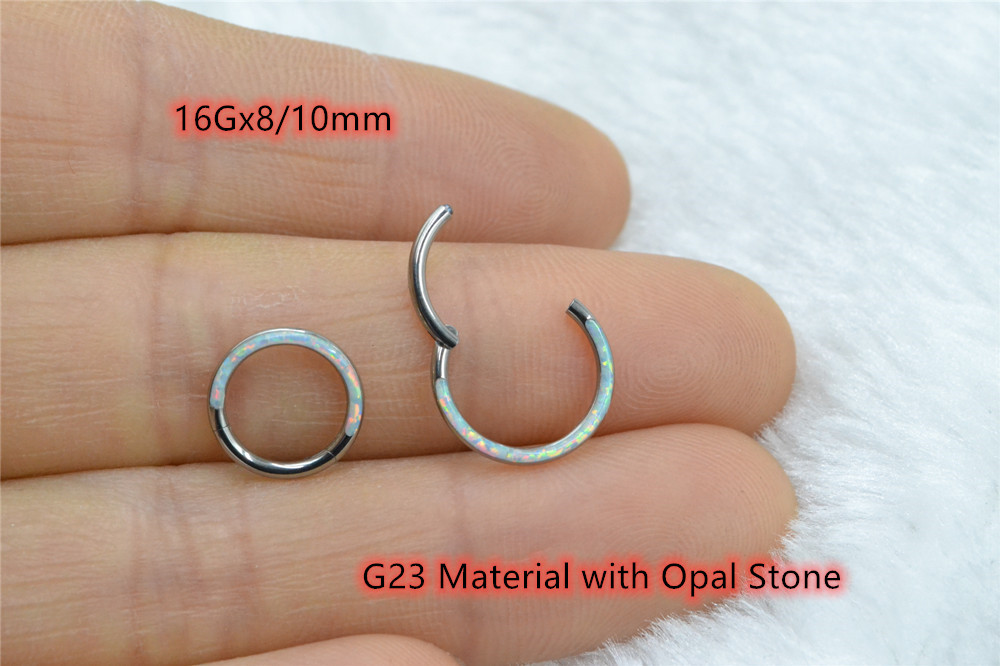 Clicker Ring Seamless - 10 pz/lotto G23 Titanio Opale Pietra