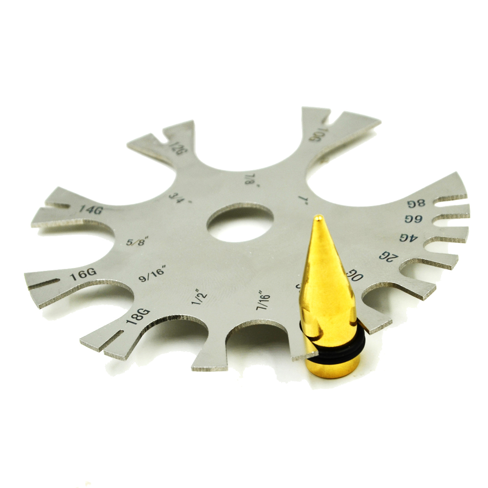 Body Jewelry Measurements - In Acciaio Inox Calibro Ruota Pancia