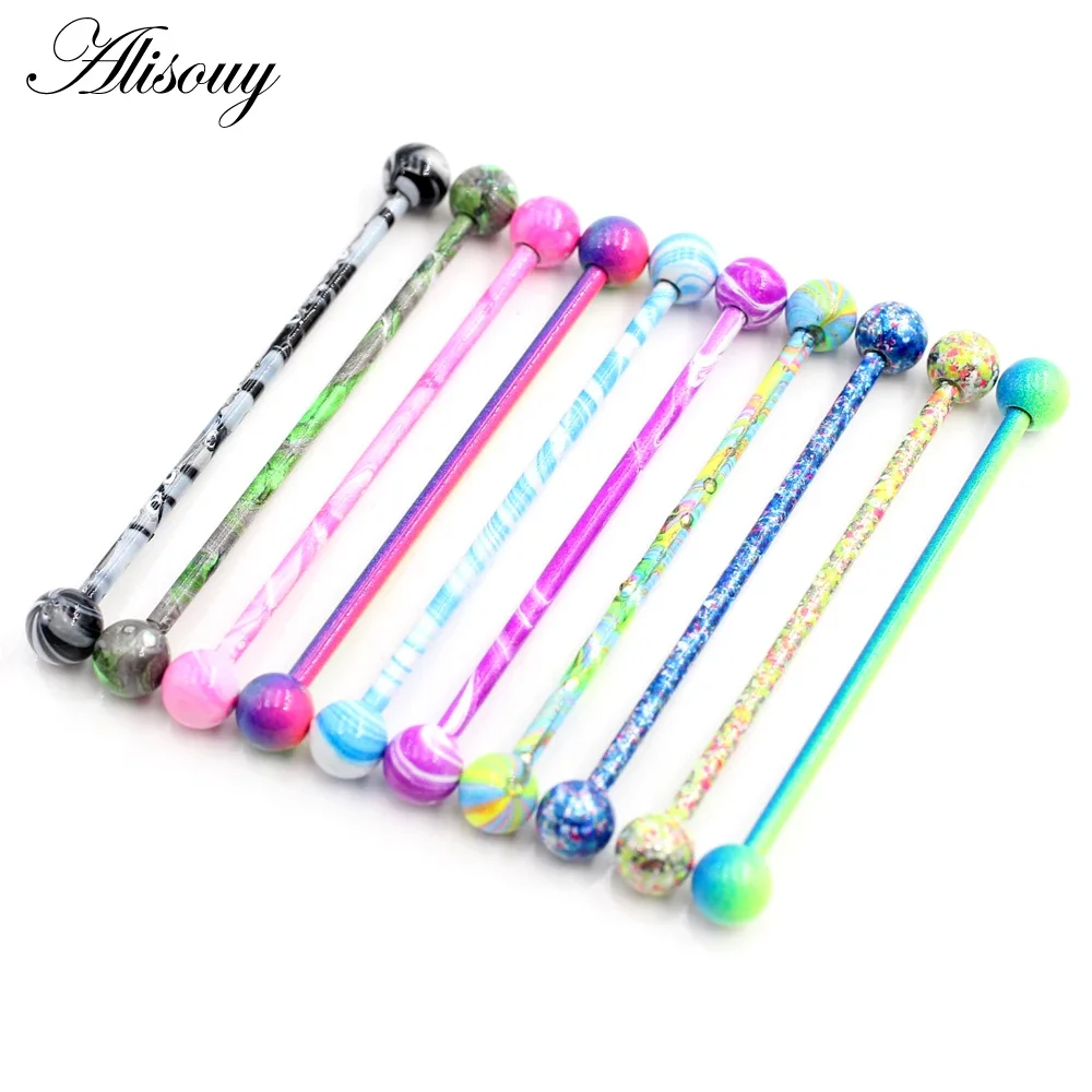Industrial Barbell Long - Alisouy 2PC Lungo Rettilineo In Acciaio
