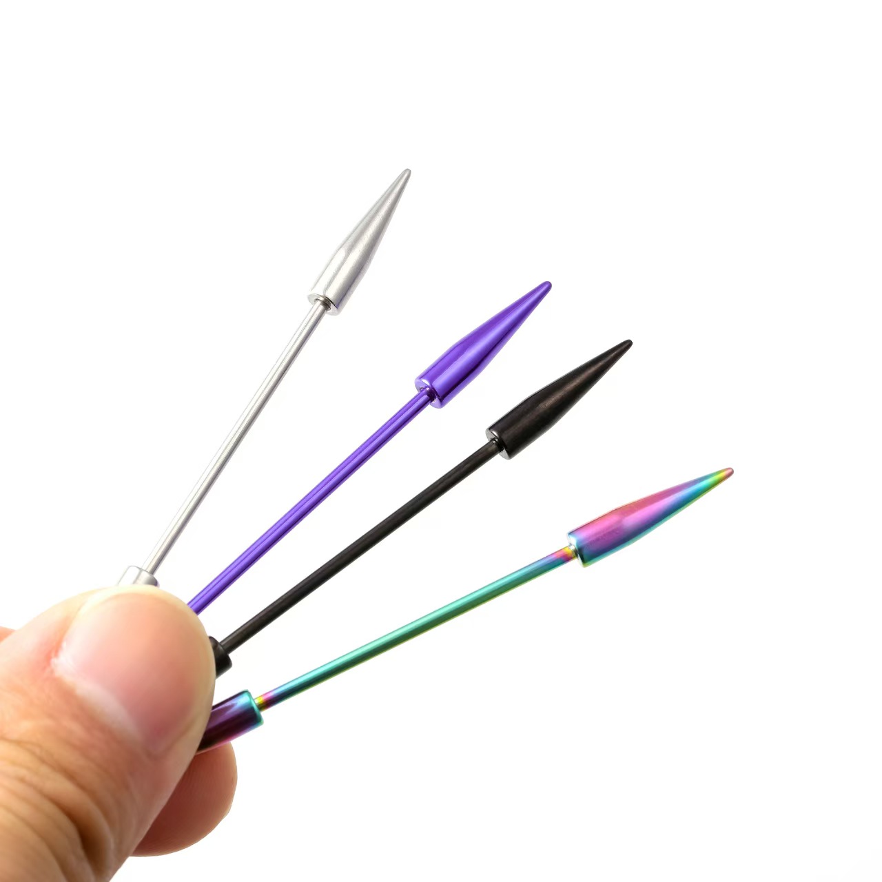 Industrial Barbell Long - 2 pezzi Spike lungo acciaio chirurgico