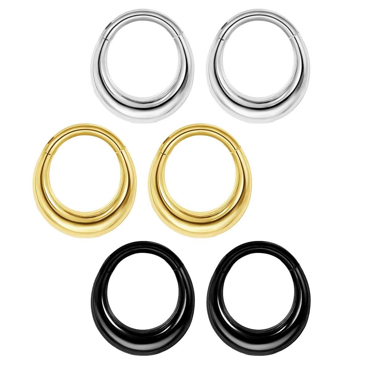 Clicker Ring Seamless - Piercing ad anello incernierato in acciaio