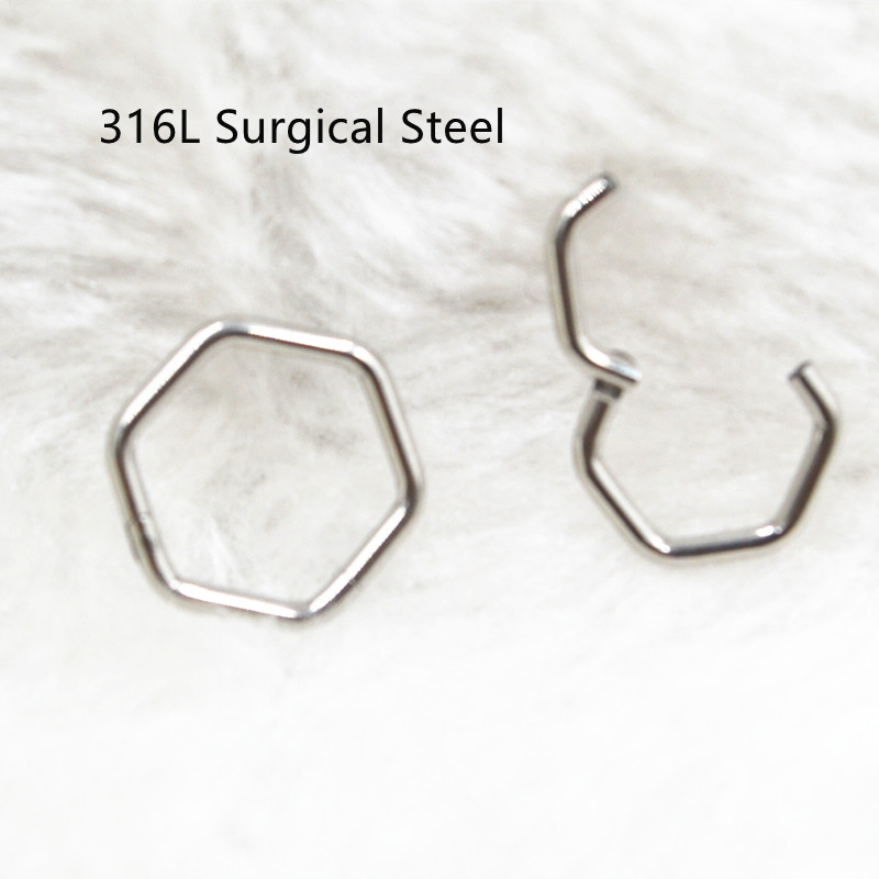 Clicker Ring Seamless - 50 pz/lotto Acciaio Chirurgico 316L Senza
