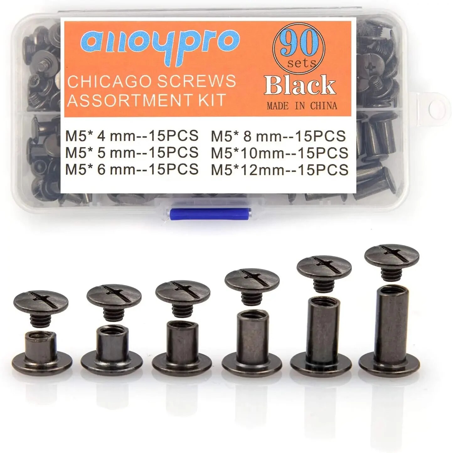 Body Jewelry Chicago - Kit di viti Chicago da 90