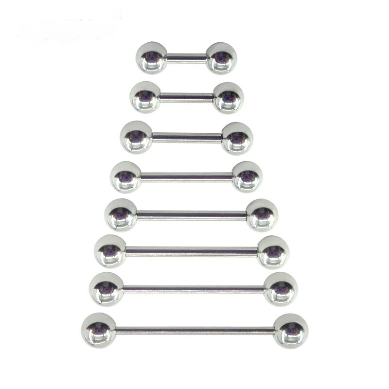 Industrial Barbell Long - 2 pezzi 0.8mm in acciaio inox
