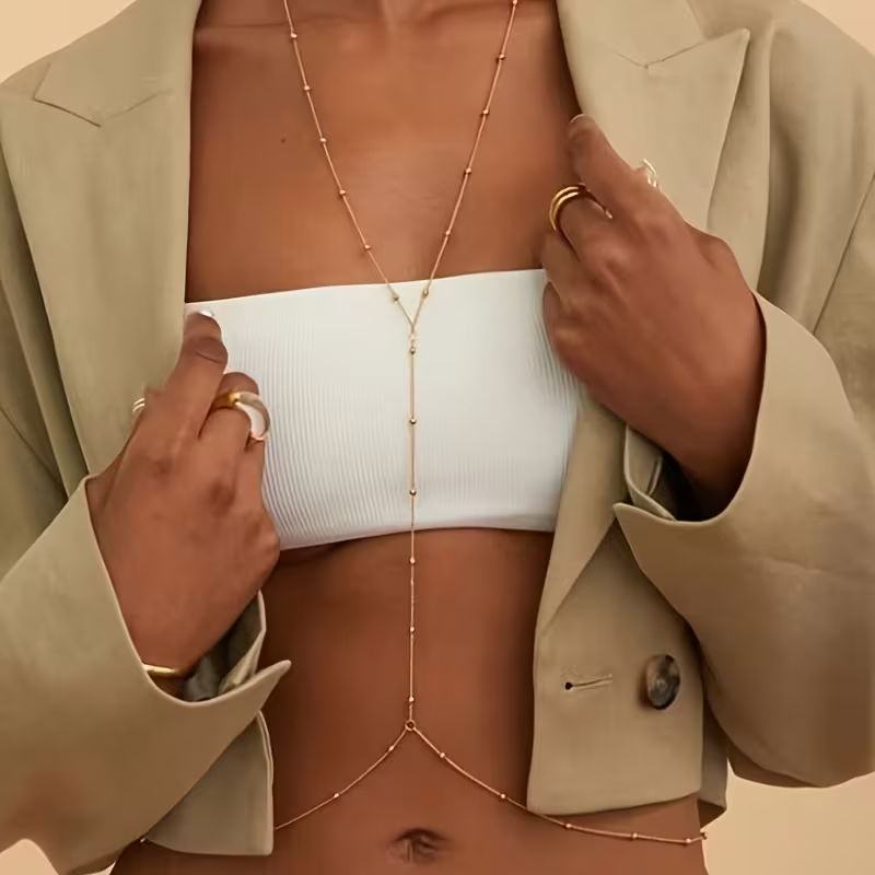 Body Jewelry Bra - Catena per il corpo da donna