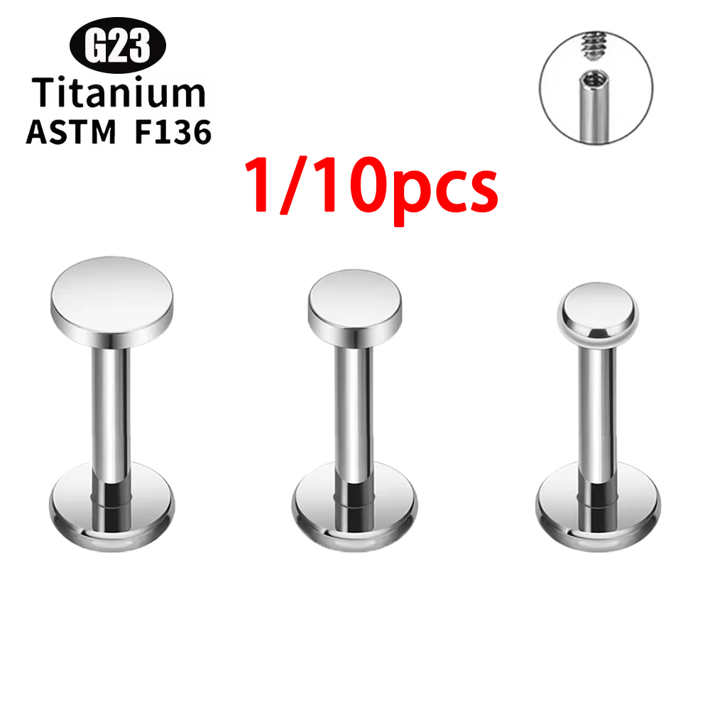 Threadless Push Pin - ASTM F136 Titanio Cerchio Punto Disco