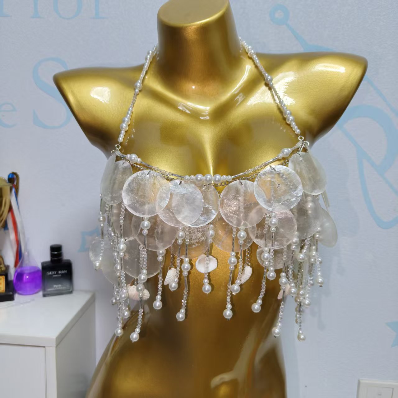 Body Jewelry Bra - Costume da sirena scintillante fatto a