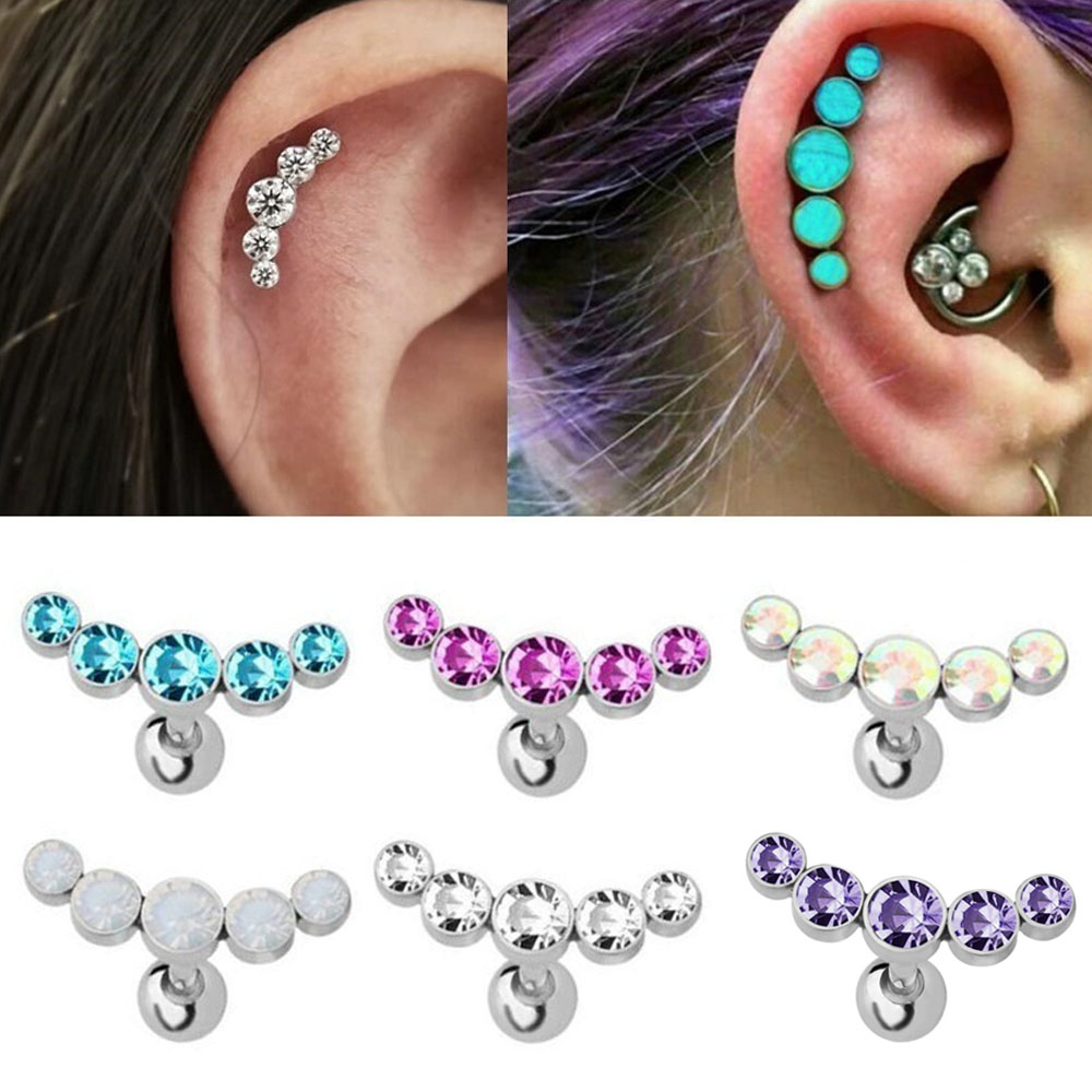 Body Jewelry Cartilage Earrings - 1 Pezzo Orecchino a Barra in
