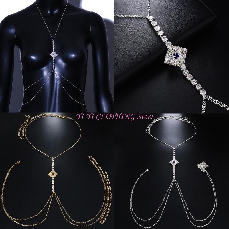 Body Jewelry Bra - N5KF Collana con reggiseno a catena