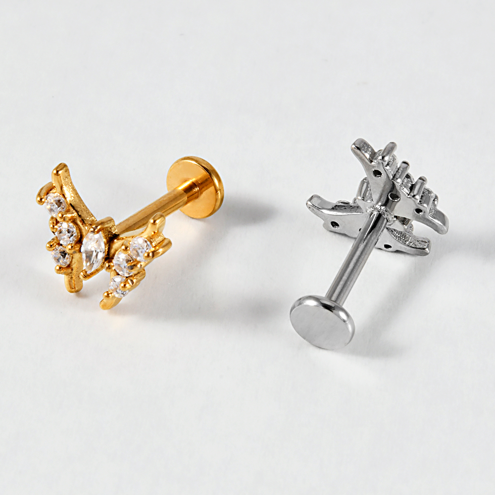 1PC In Acciaio Inox Lip Studs  - Body Jewelry Cartilage Earrings recensione e prezzo