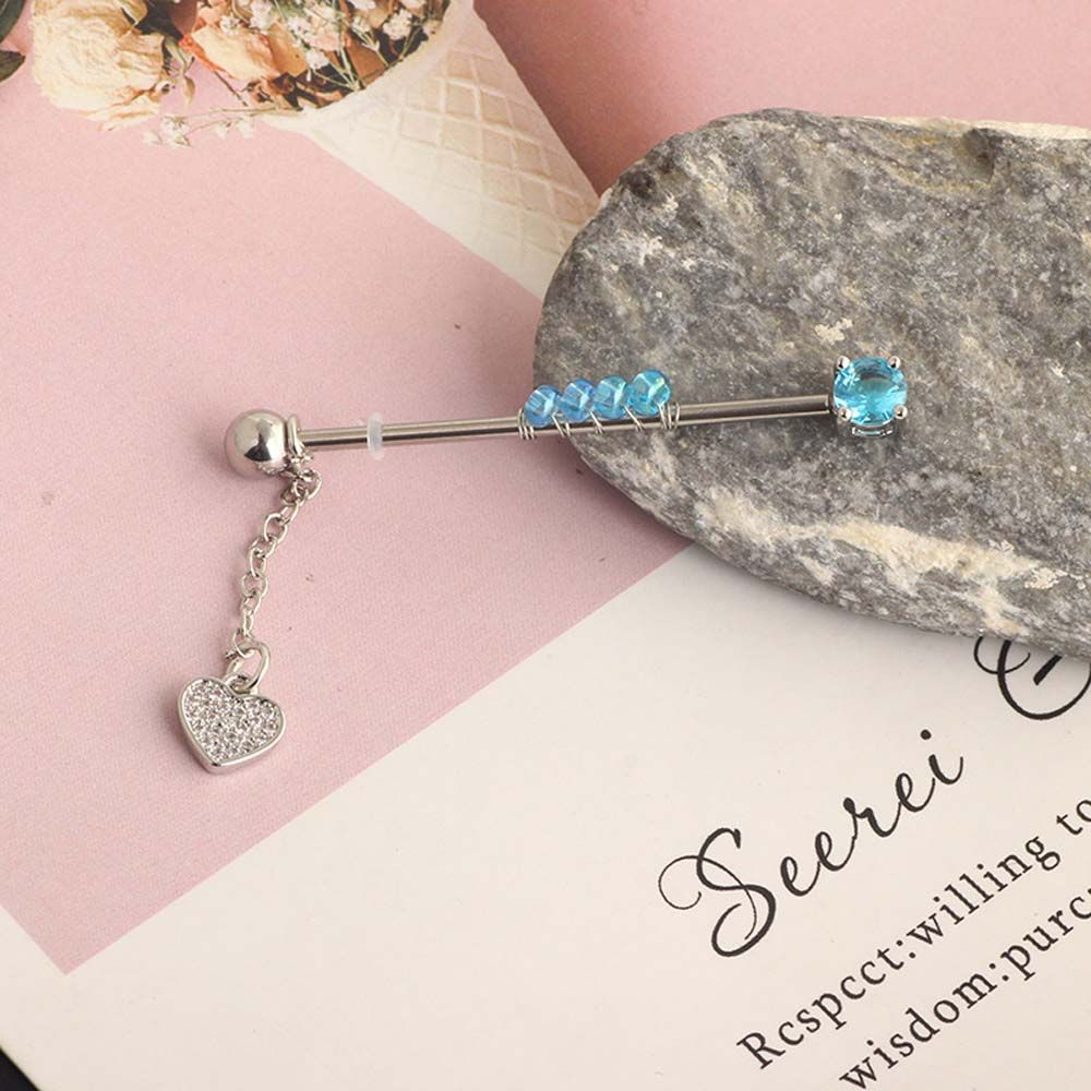 Piercing a barra con pendente  - Industrial Barbell Long recensione e prezzo