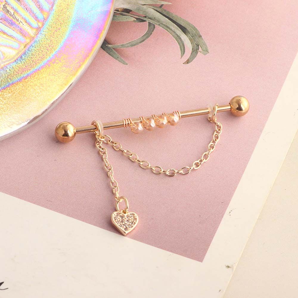 Piercing a barra con pendente  - Industrial Barbell Long recensione e prezzo