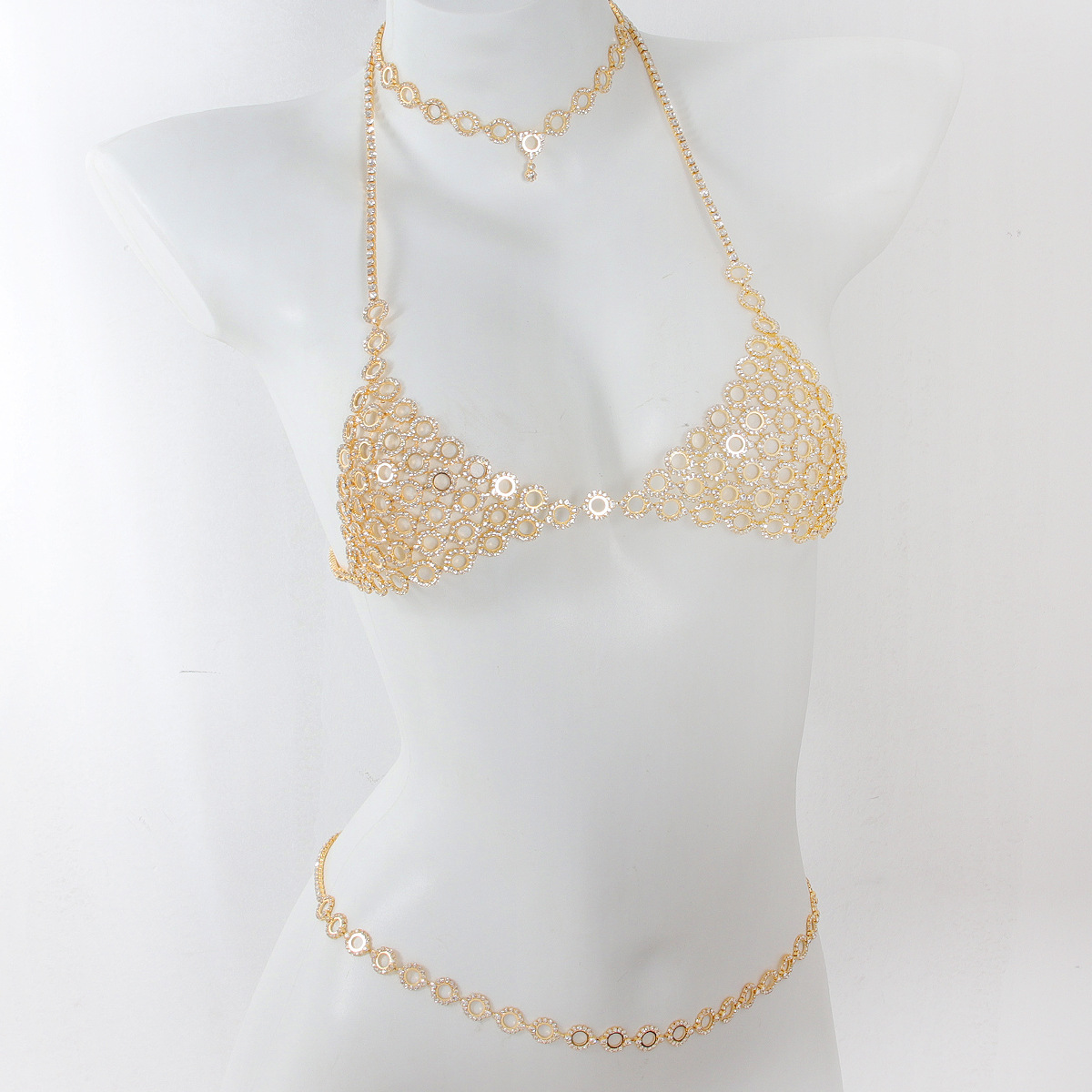 Collana a catena in vita con r - Body Jewelry Bra recensione e prezzo
