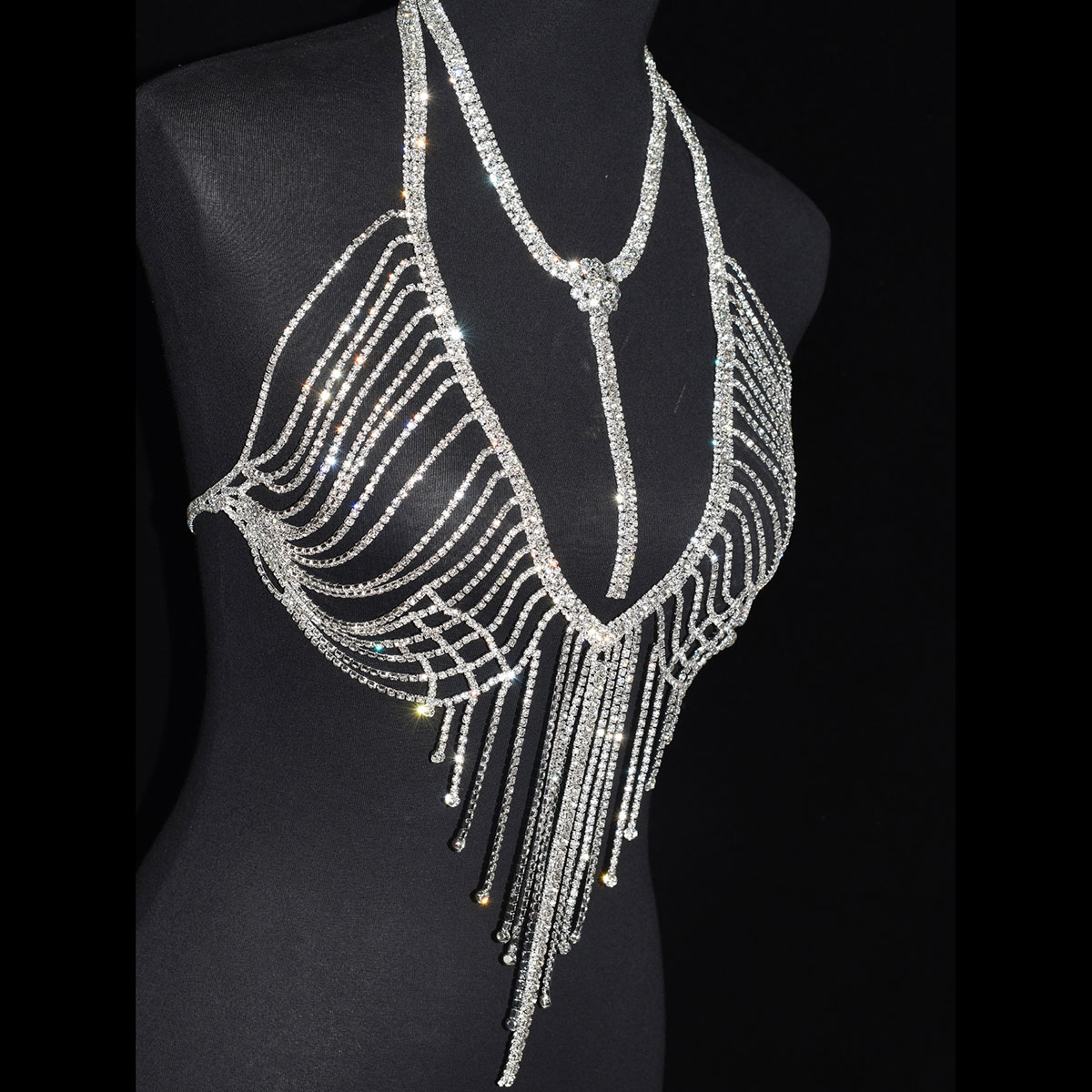 Sexy lussuoso nappa intimo cat - Body Jewelry Bra recensione e prezzo