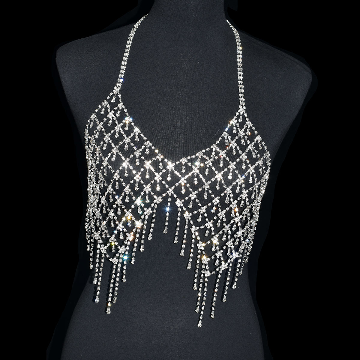 Sexy lussuoso nappa intimo cat - Body Jewelry Bra recensione e prezzo