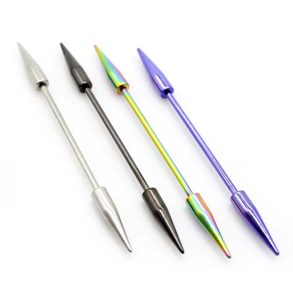 2 pezzi Spike lungo acciaio ch - Industrial Barbell Long recensione e prezzo