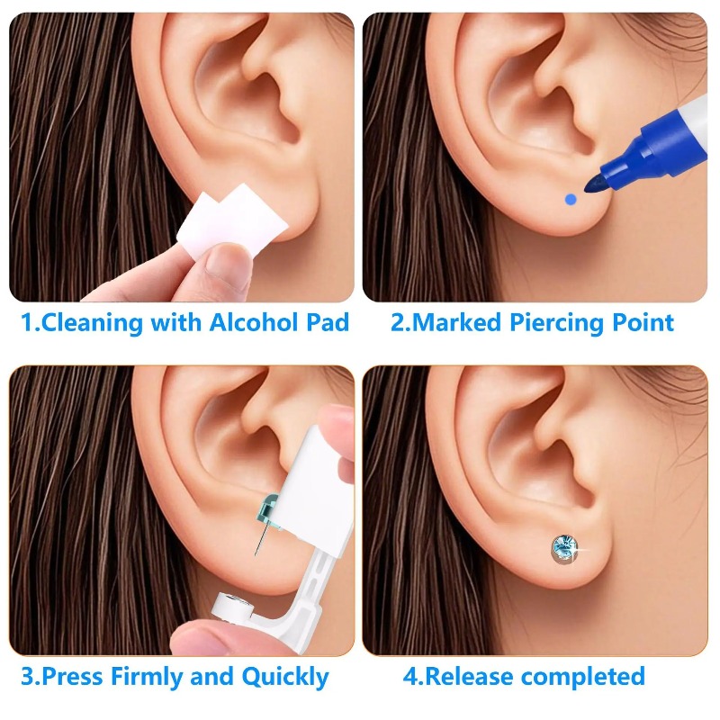 Kit Pistola Monouso Sterile pe - Body Jewelry Cartilage Earrings recensione e prezzo