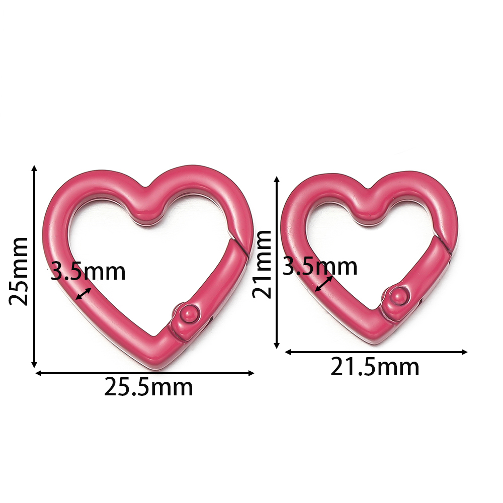 5 pz/lotto Cuore Molla Chiusur - Body Jewelry Diy recensione e prezzo