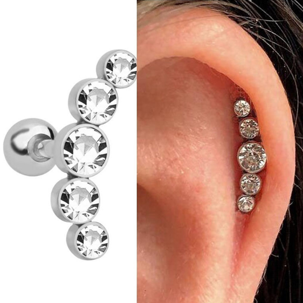 1 Pezzo Orecchino a Perno alla - Body Jewelry Cartilage Earrings recensione e prezzo