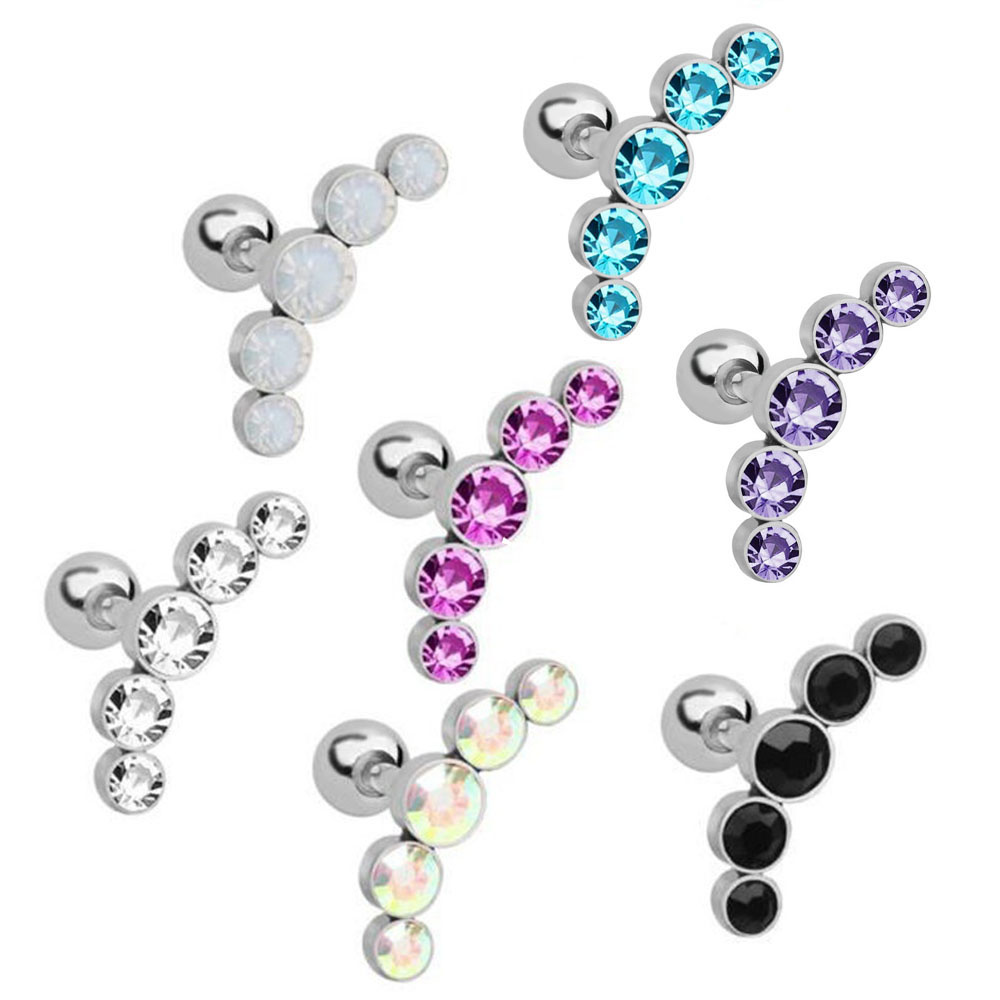 1 Pezzo Orecchino a Perno alla - Body Jewelry Cartilage Earrings recensione e prezzo