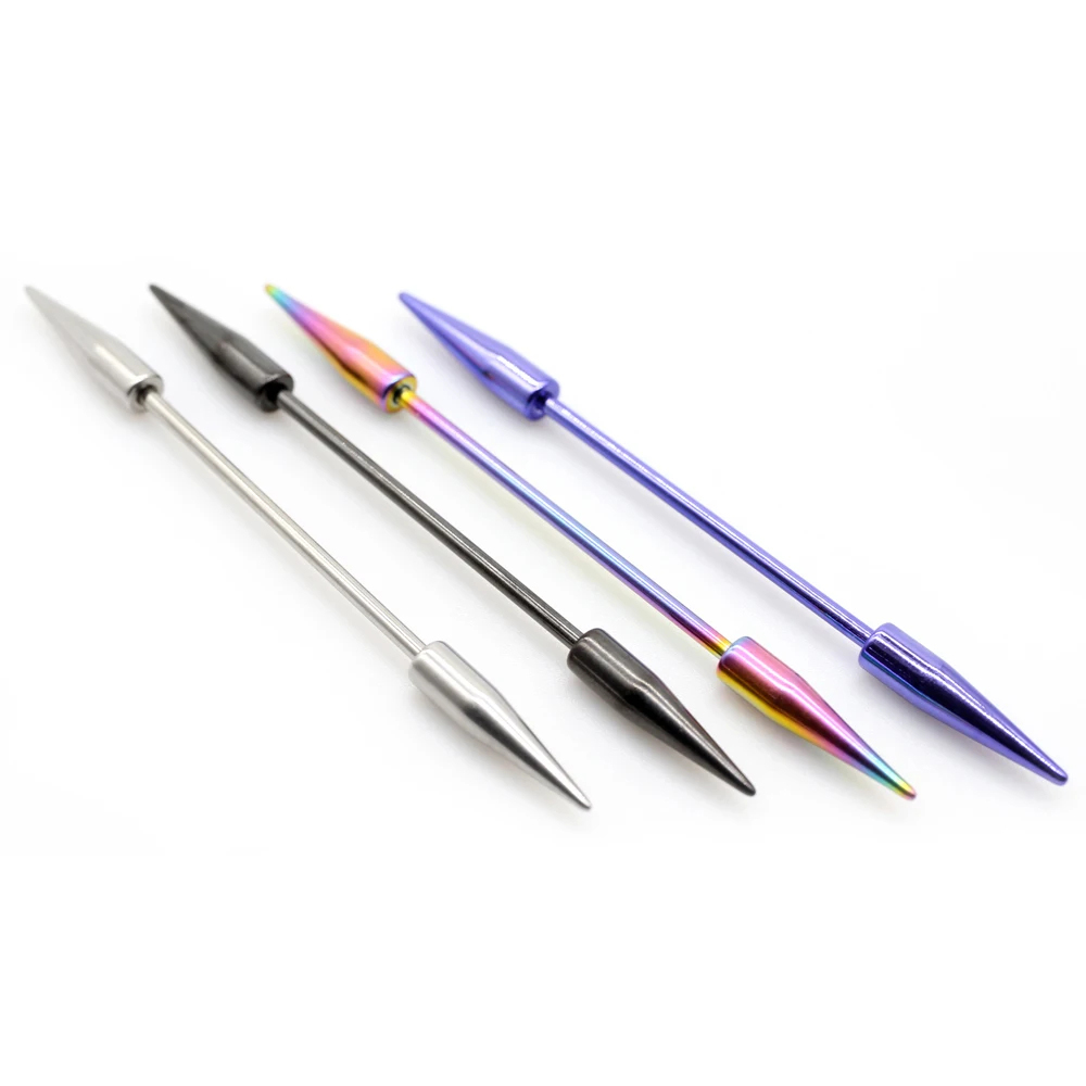 2pcs 14G Spike Long Surgical S - Industrial Barbell Long recensione e prezzo