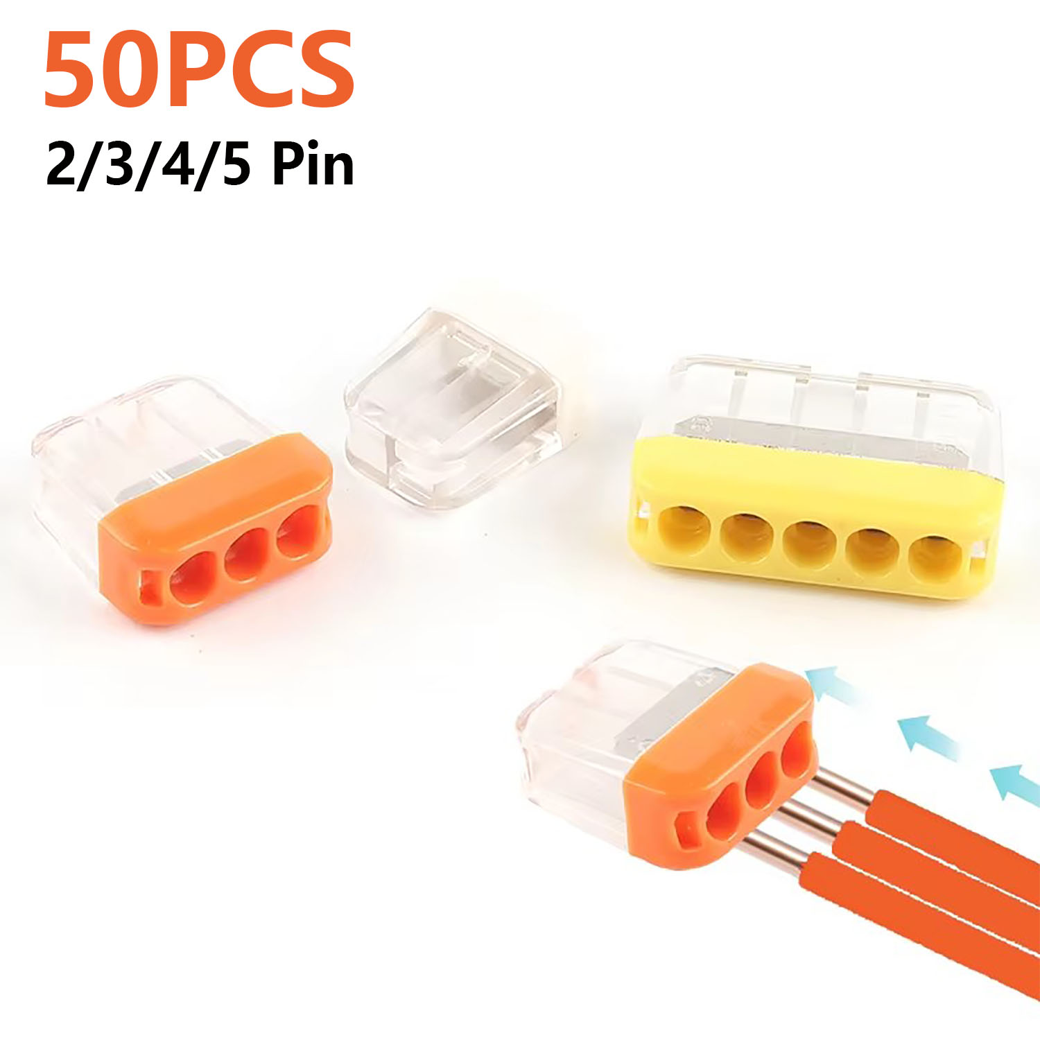 50 Pezzi Connettori a Morsetto - Threadless Push Pin recensione e prezzo