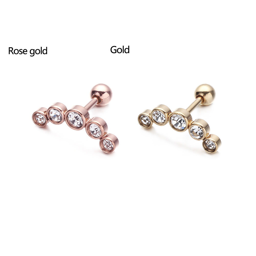 1 Pezzo Orecchino a Perno alla - Body Jewelry Cartilage Earrings recensione e prezzo