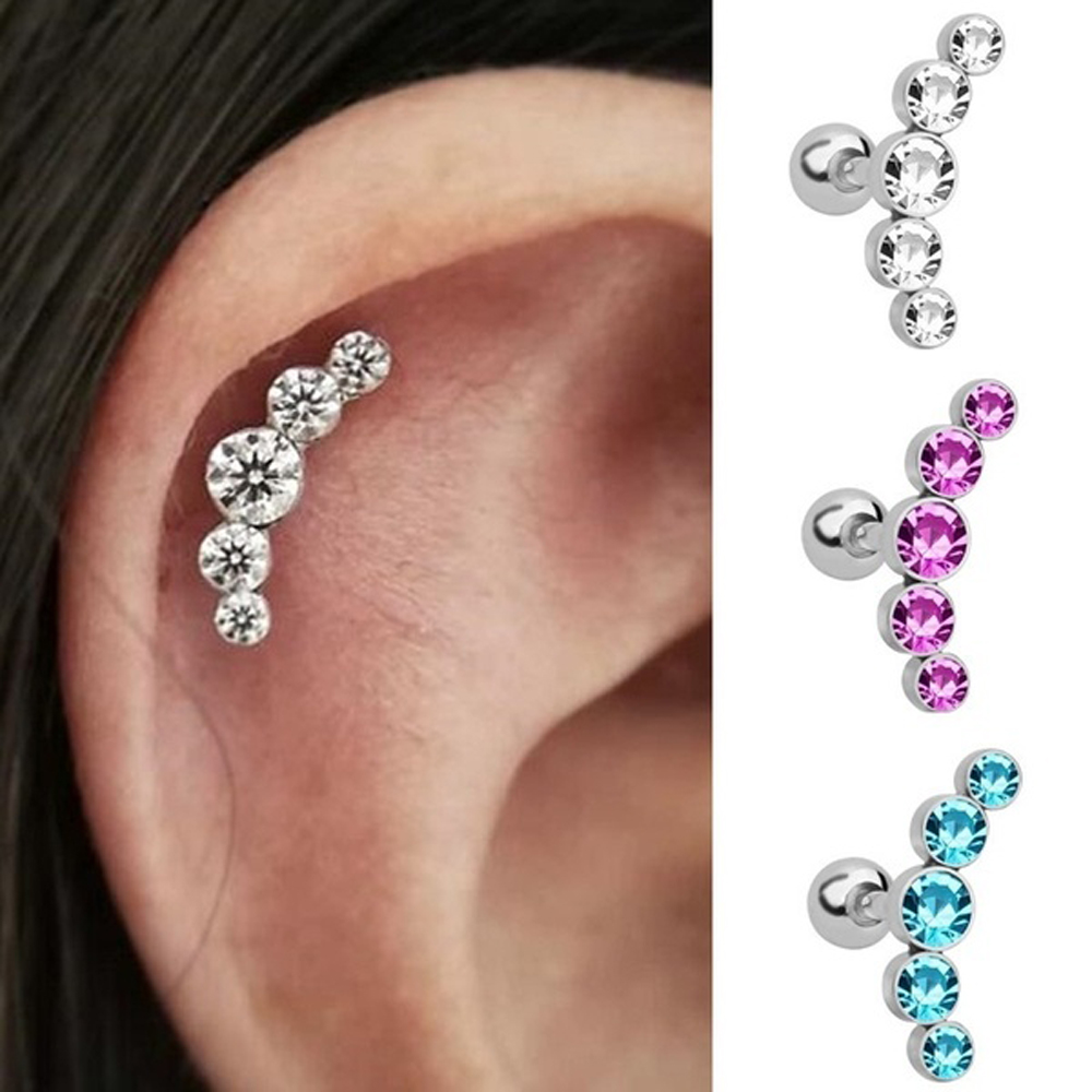 1 Pezzo Orecchino a Perno alla - Body Jewelry Cartilage Earrings recensione e prezzo