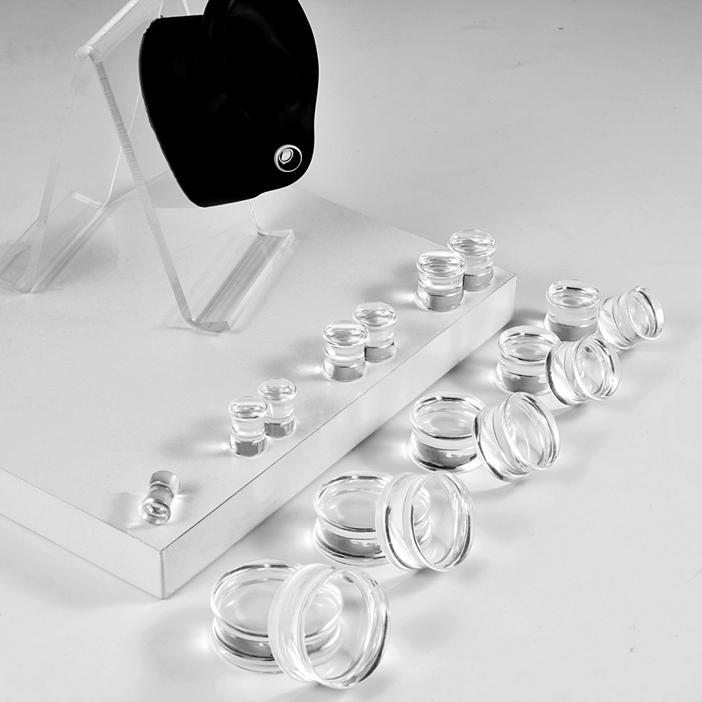 1 COPPIA Acrilico Trasparente  - Body Jewelry Cartilage Earrings recensione e prezzo