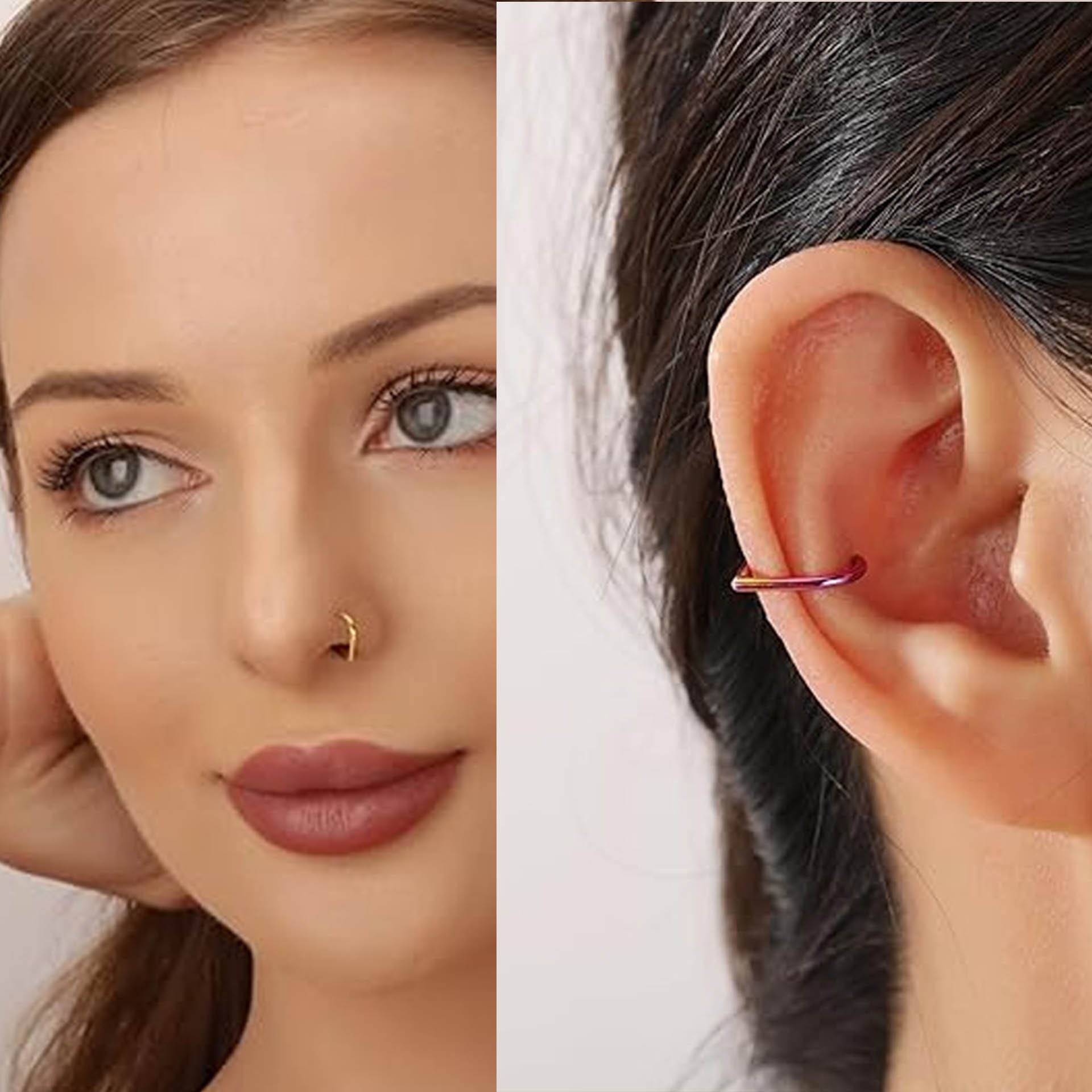 Set di 5 Anelli Finti per Naso - Body Jewelry Cartilage Earrings recensione e prezzo