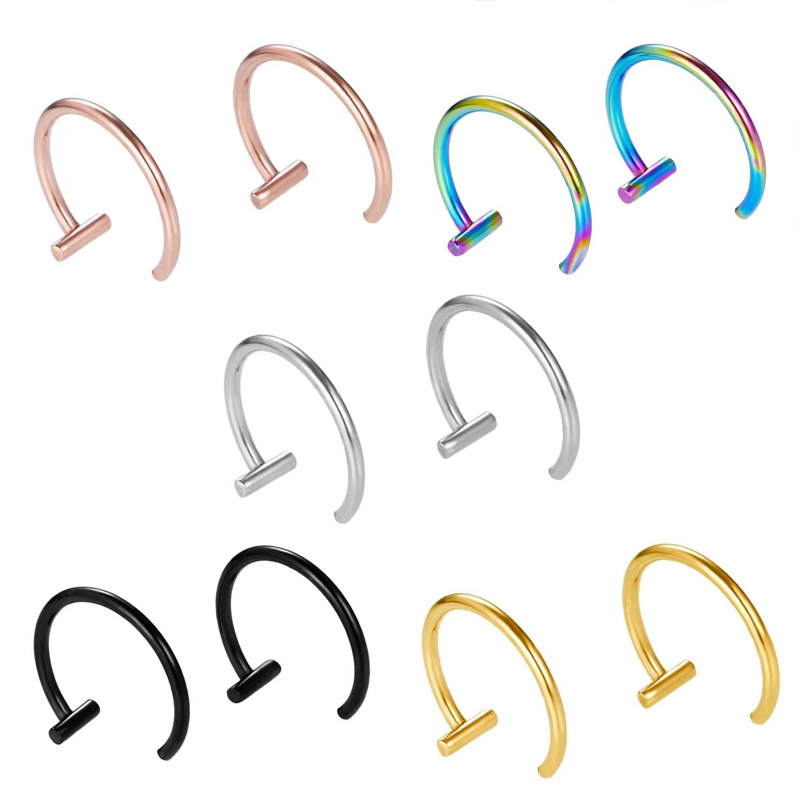 Orecchini a cerchio aperti in  - Body Jewelry Cartilage Earrings recensione e prezzo