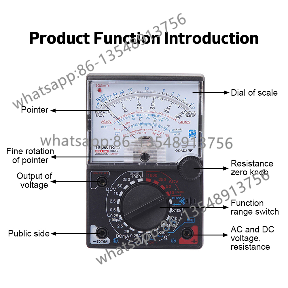 YX-360TRE-LB Multimetro a punt - Body Jewelry Measurements recensione e prezzo