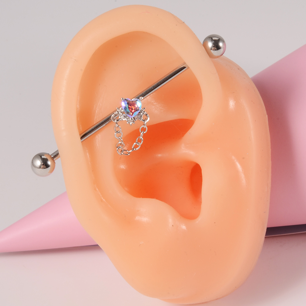 Orecchini lunghi in cristallo  - Industrial Barbell Long recensione e prezzo