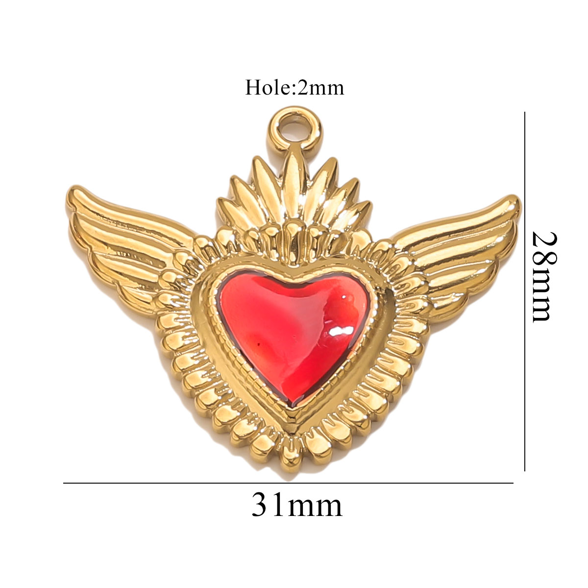 3 ciondoli a forma di cuore in - Body Jewelry Diy recensione e prezzo