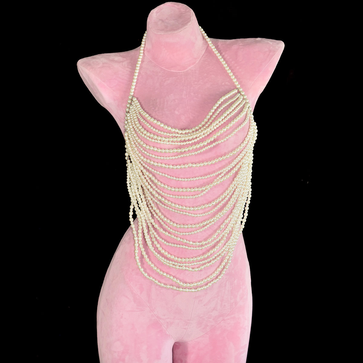 Moda sexy perline intrecciate  - Body Jewelry Bra recensione e prezzo