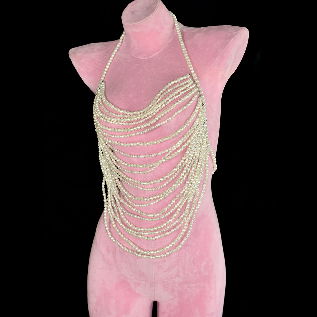 Moda sexy perline intrecciate  - Body Jewelry Bra recensione e prezzo