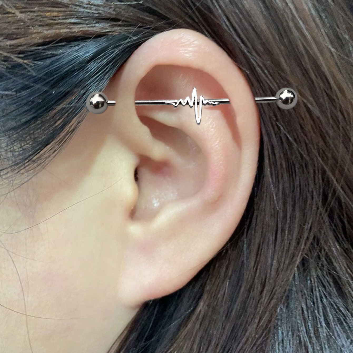 1 Pezzo Orecchino Industriale  - Industrial Barbell Long recensione e prezzo