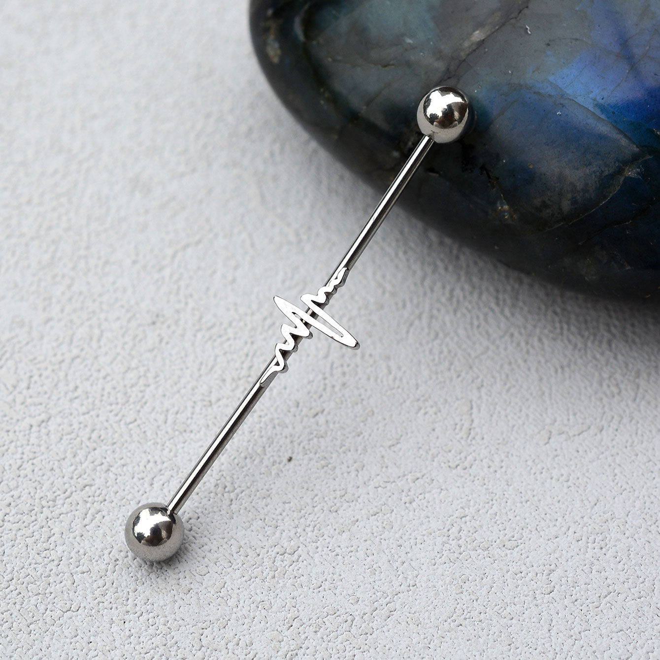 1 Pezzo Orecchino Industriale  - Industrial Barbell Long recensione e prezzo